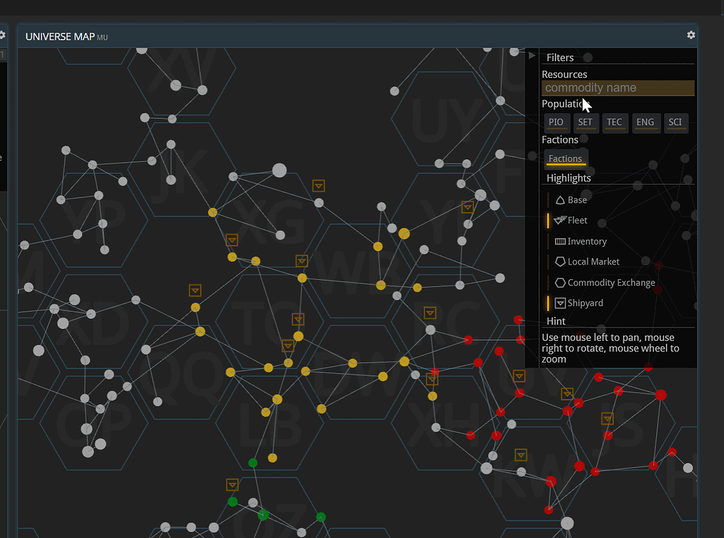 Bug Universe Map crashes when searching for MAT Feedback