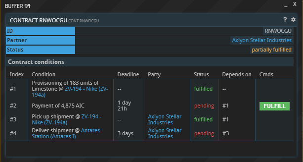 PrUN Contract example